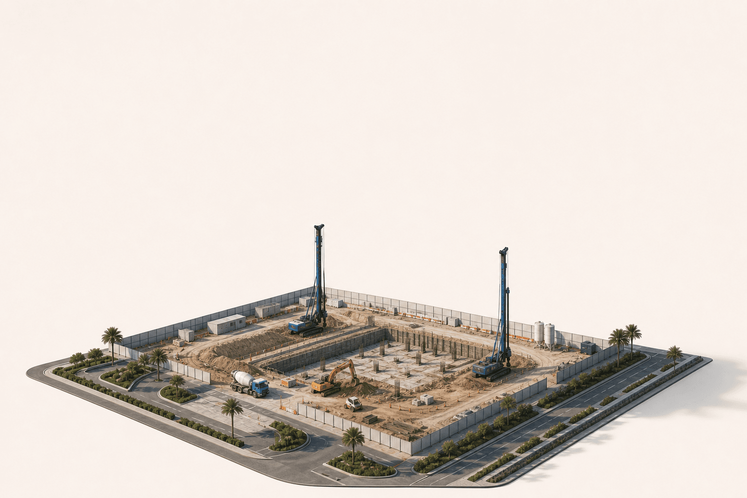 Groundworks construction phase