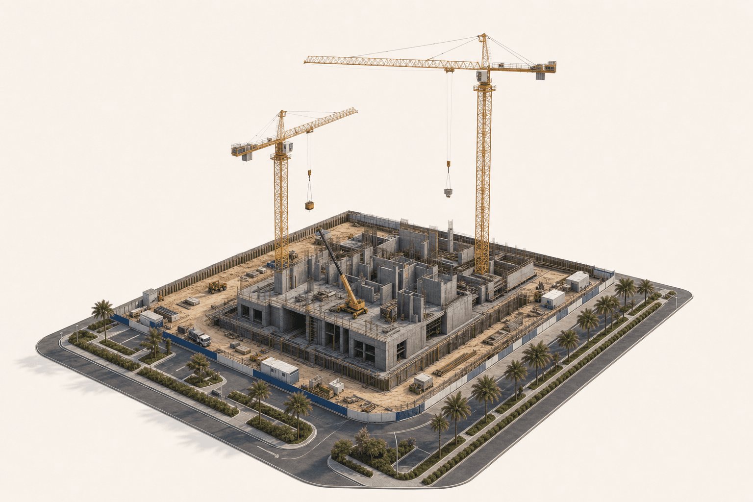 Foundations construction phase